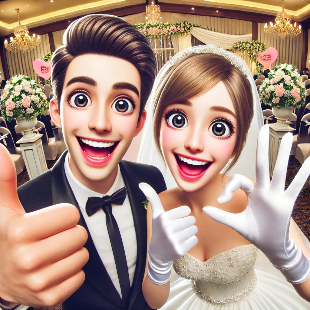 Happy Couple with Thumbs Up
